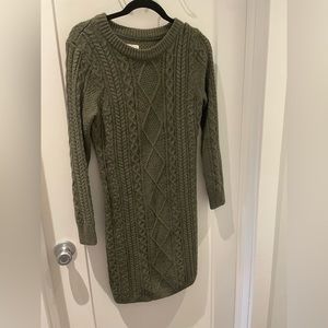 Small Green Sweater Dress